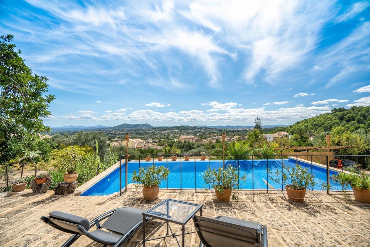 CAN PULIT - finca romántica para 2 con piscina y vistas en Selva  Exterior foto