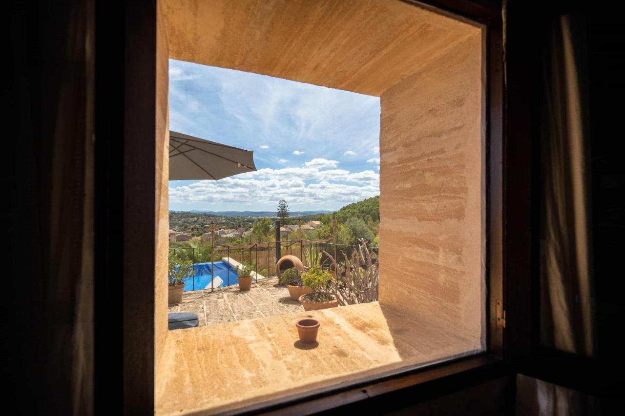 CAN PULIT - finca romántica para 2 con piscina y vistas en Selva  Exterior foto